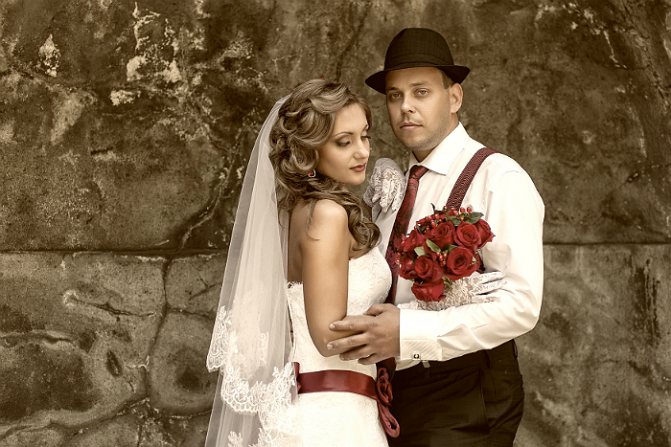 Свадебная фотосессия в студии 7