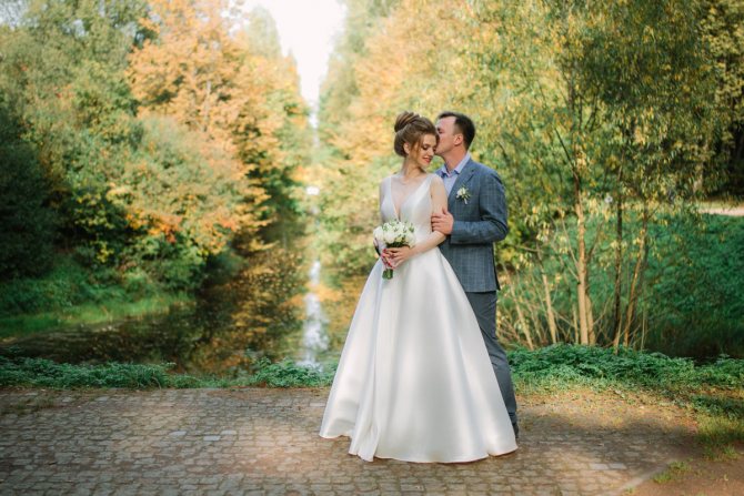 Свадебная фотосессия в усадьбе Кузьминки
