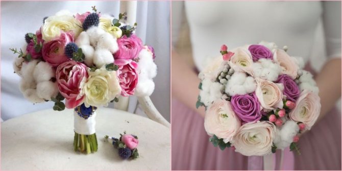 Свадебная композиция из ранникулюсов