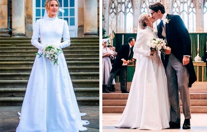 Свадебное платье Элли Голдинг.