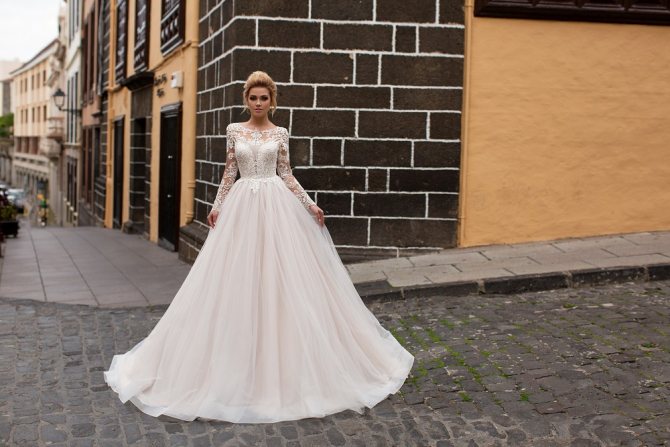 Свадебное платье из шифона