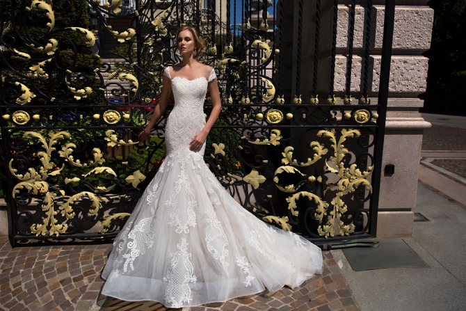 Свадебное платье из шифона