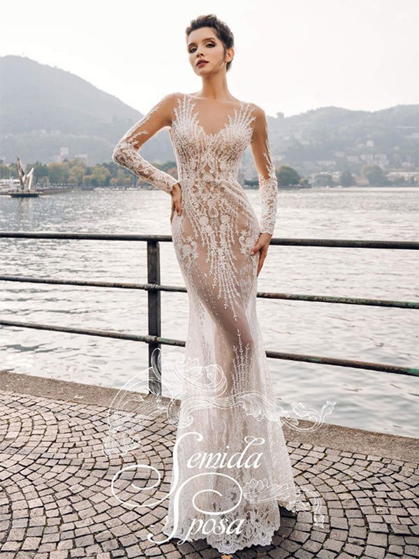 Свадебное платье рыбка