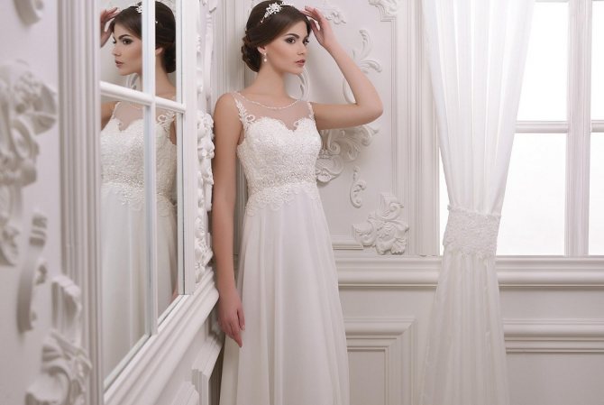 Свадебное платье в греческом стиле