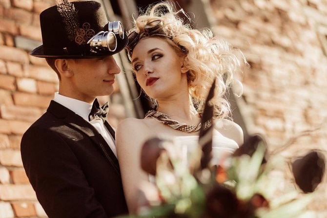 Свадебное платье в стиле стимпанк