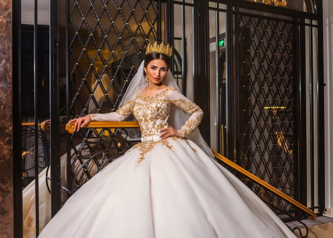 Свадебное платье в восточном стиле