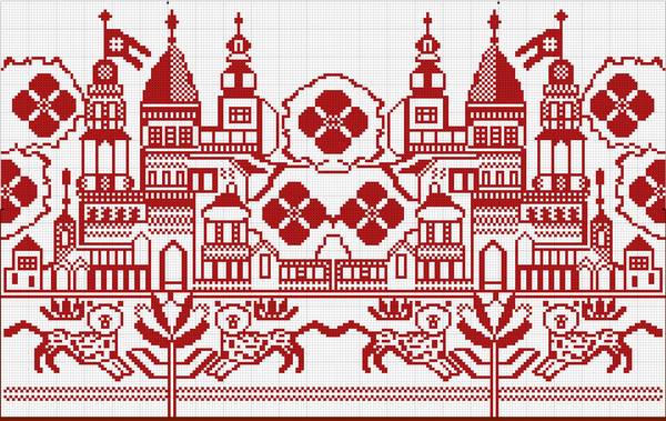 свадебное полотенце для каравая 3