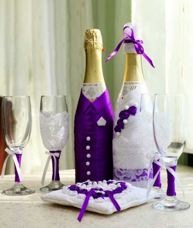 свадебные бокалы своими руками