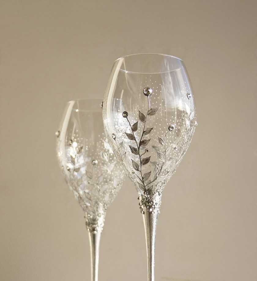 свадебные бокалы своими руками