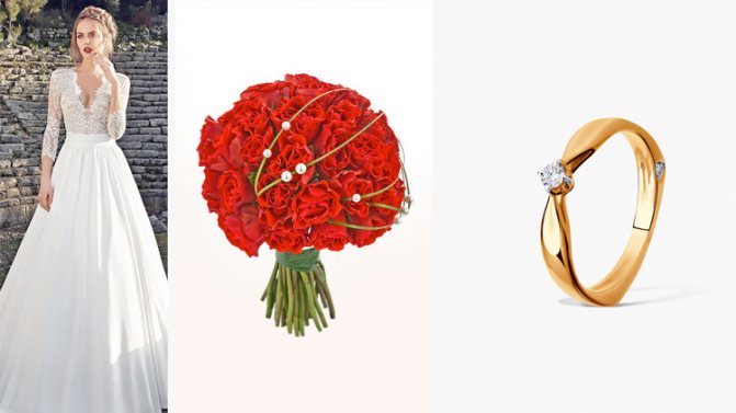 Свадебные букеты для зимы с розами