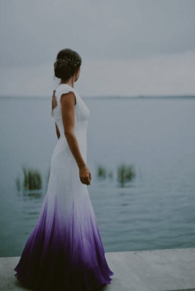 свадебные букеты с фиолетовыми цветами