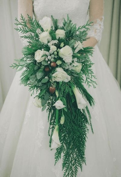 свадебные букеты зимой