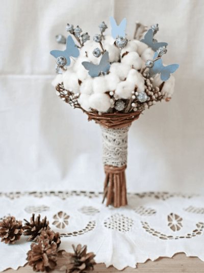 свадебные букеты зимой