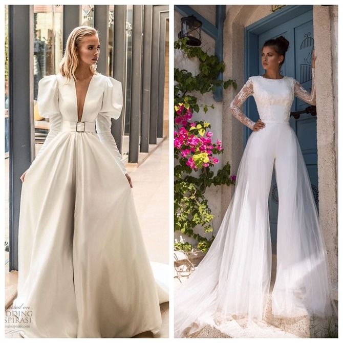 Свадебные костюмы для невест: стильные идеи для особенного дня 53