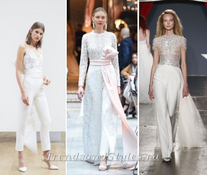 свадебные костюмы с брюками