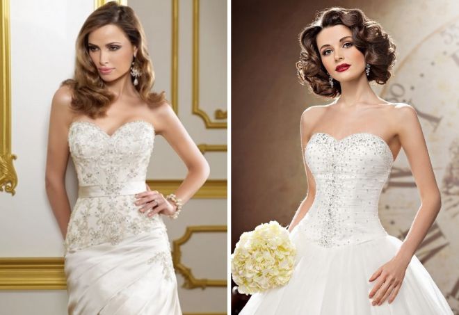 свадебные платья с корсетом 2