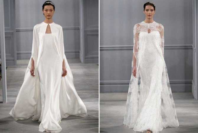 Свадебные платья с накидкой