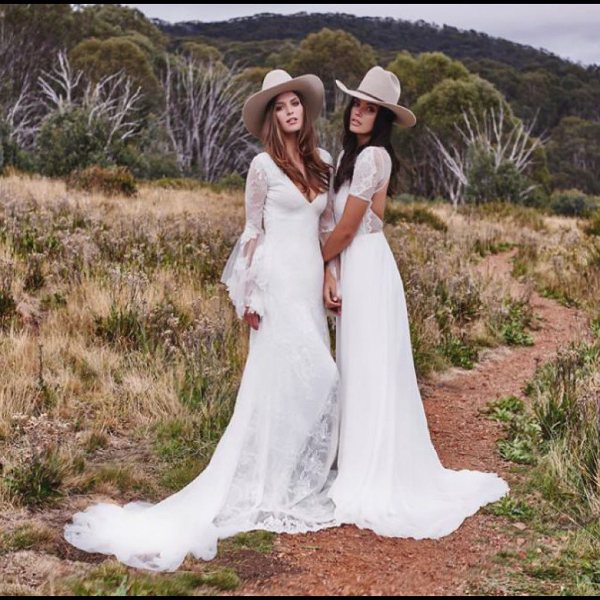 Свадебные платья в деревенском стиле