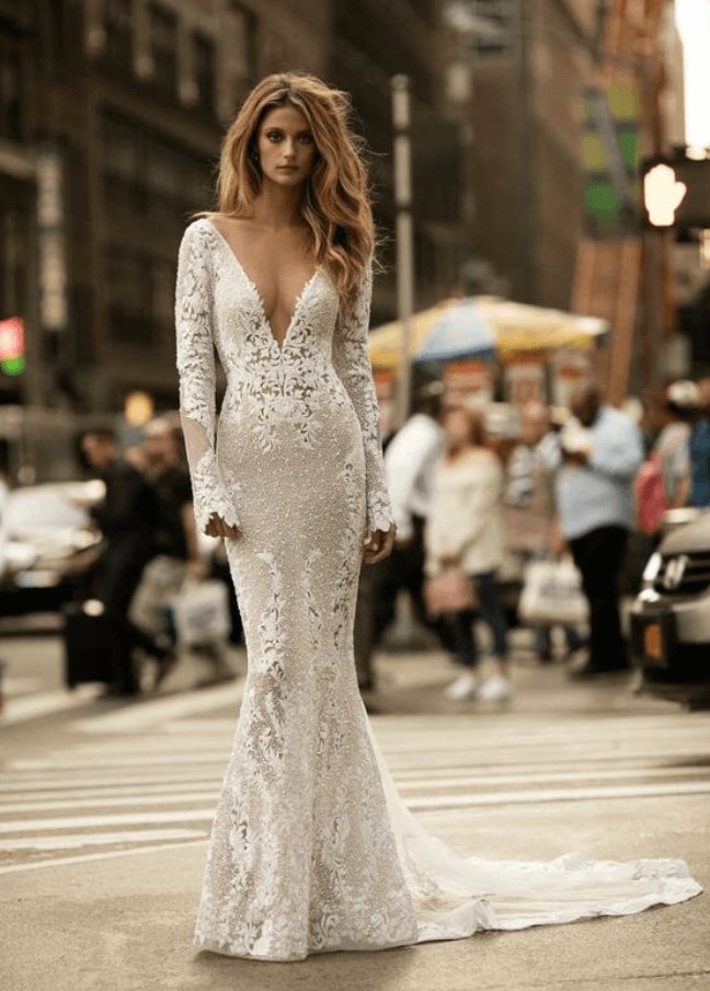 свадебные платья в пол не пышные фото