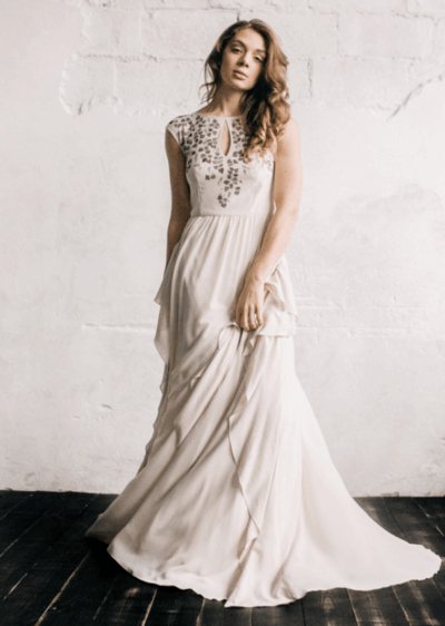 свадебные платья в пол не пышные фото