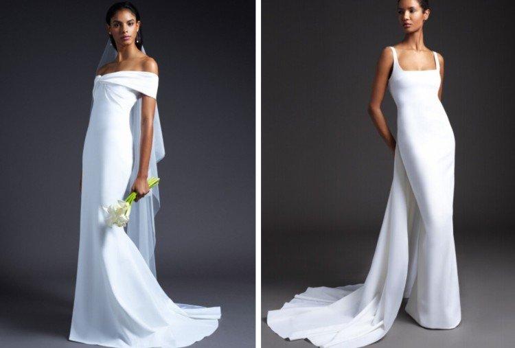 Свадебные платья в стиле минимализм