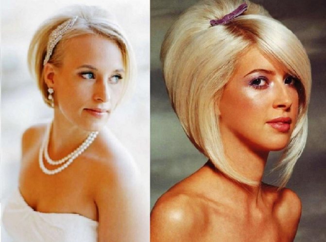 Свадебные прически на «Боб-каре»