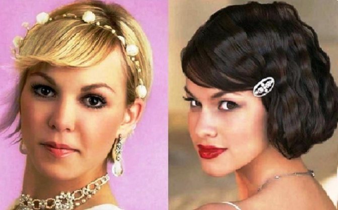 Свадебные прически на каре с челкой