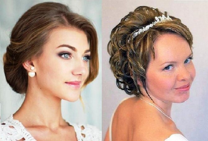 Свадебные прически на каре с челкой