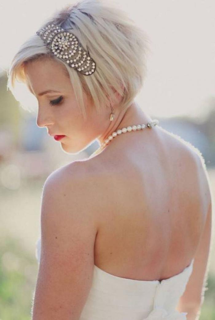 Свадебные прически на короткие волосы