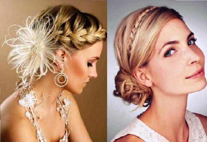 Свадебные прически с косами