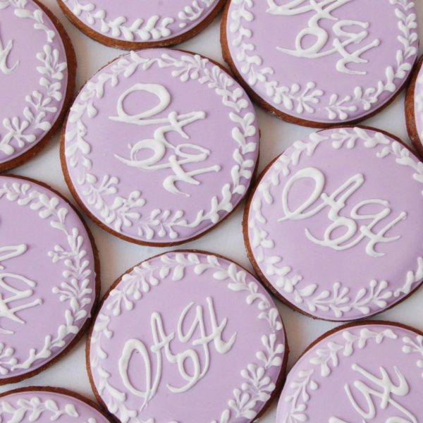 свадебные пряники с инициалами