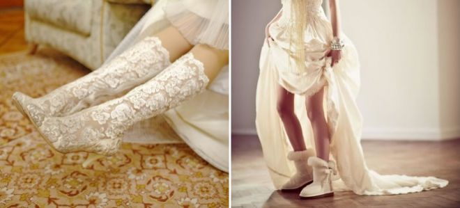 свадебные сапоги