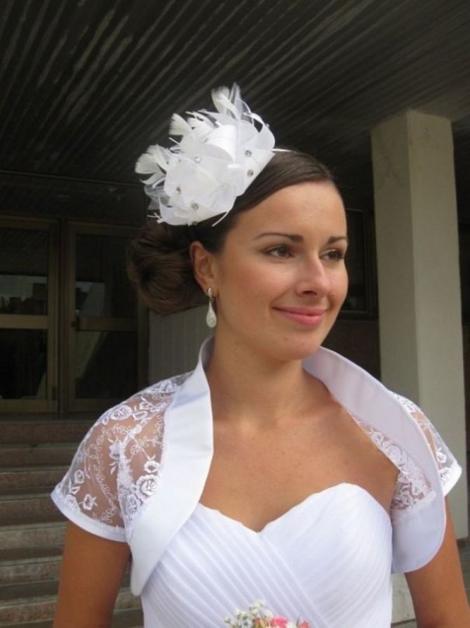 Свадебные шляпки - фото оригинальных головных уборов невесты