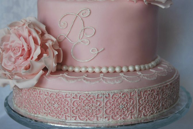 свадебные торты из мастики 6