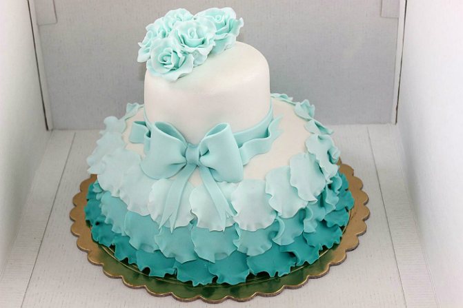 свадебные торты из мастики 7