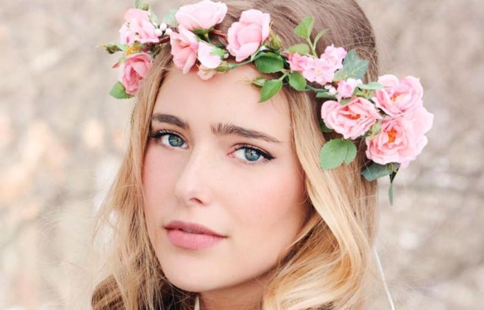 Свадебные венки на голову из искусственных цветов 2