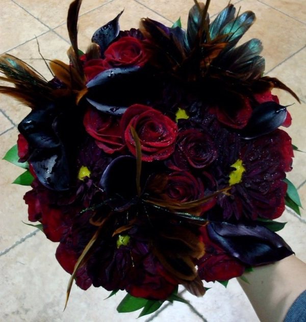 свадебный букет в стиле голландской изысканности