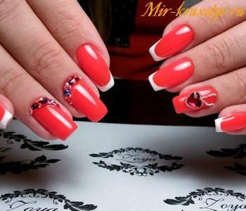 Свадебный дизайн ногтей 2018