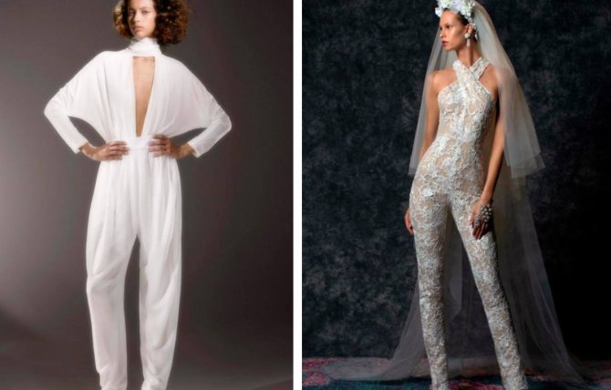 Свадебный комбинезон.