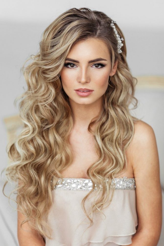 Свадебный макияж для блондинок с карими глазами