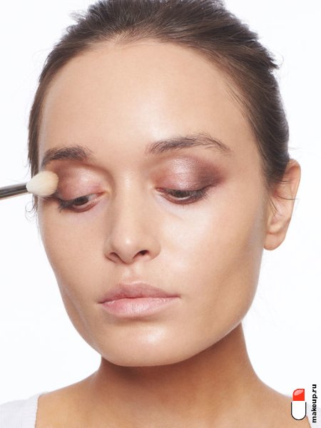 свадебный макияж для карих глаз фото № 30