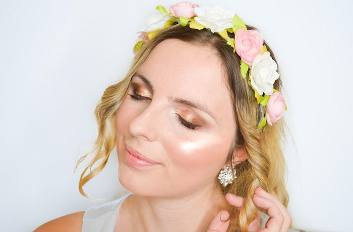 свадебный макияж для серых глаз 8