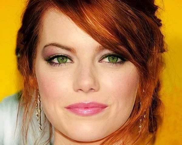 свадебный макияж для зеленоглазой рыжей девушки