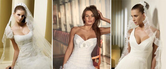 Свадебный наряд для пышногрудой дамы