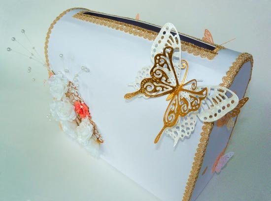 Свадебный сундучок для денег