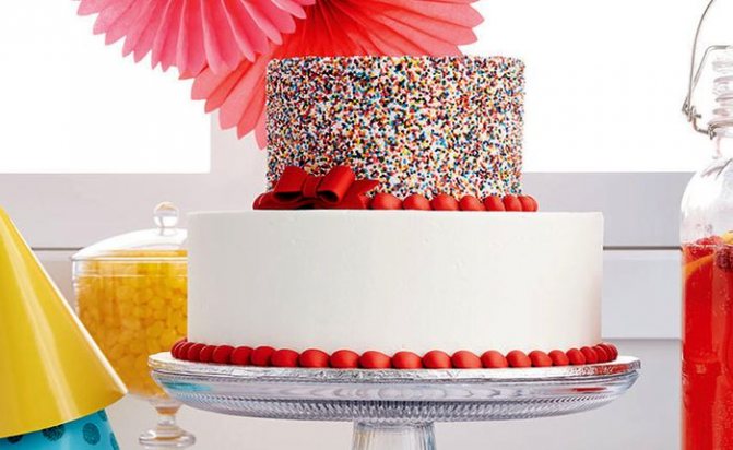 свадебный торт двухъярусный 4