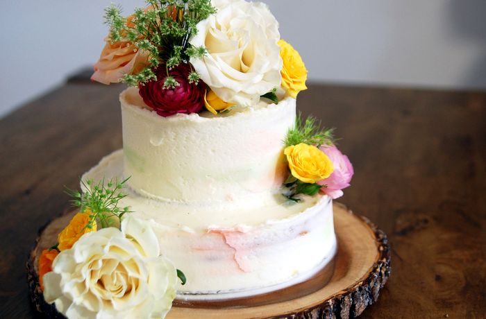 свадебный торт двухъярусный 8