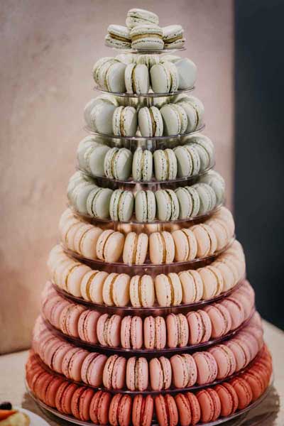 свадебный торт из макарун