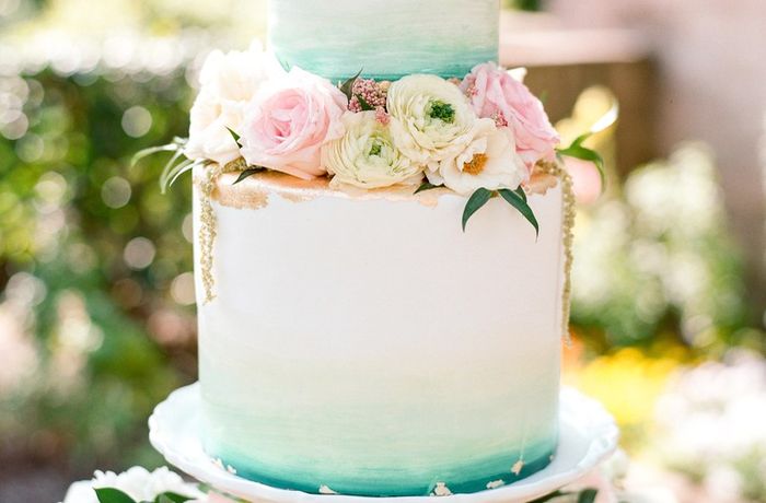 свадебный торт омбре 4