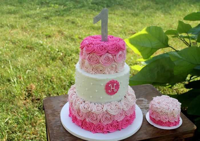 свадебный торт омбре 55